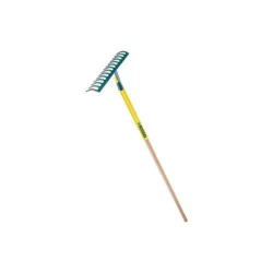 Râteau 16 Dents Largeur 64 Cm - Plastique Haute Qualité, Compatible Manche, Pour Jardinage Et Entretien Extérieur