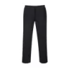 Pantalon de cuisine taille élastique Drawstings Noir