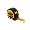 Mètre ruban easy touch 5mx25mm boitier bi-matière noir/jaune-double stop-clip