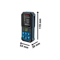 Télemètre Laser GLM50-27 CG+ BA 3.7v 1.0ah à point vert Bosch