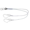 Longe double en corde tressée 2 boucles 1m avec mousquetons
