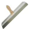 Couteau a enduire manche bois 60 cm angles arrondis
