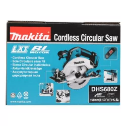 Scie circulaire DHS680Z 18 V Li-Ion Ø165 mm machine seule boîte carton Makita