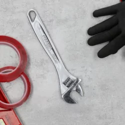 Clé à molette finition chromée KS Tools