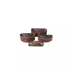 Bandes papier abrasif sans fin 75x610 gr 80 corindon pqt de 3 p