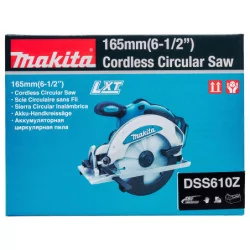 Scie circulaire DSS610Z 18 V Li-Ion 4 Ah Ø165 mm sans batterie Makita