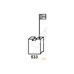Charbons pour electroportatif Bosch/spit jeu de 2