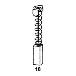 Charbons pour electroportatif Makita jeu de 2