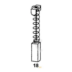 Charbon pour Makita cb203 jeu de 2