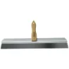 Couteau a enduire inox manche bois 60cm coins droit