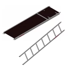 Plancher d'acces alu/bois 3000 x 0.75 avec echelle acces 2 m en lot