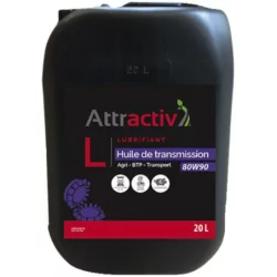 Huile de transmission. boite de vitesses / pont. attractiv' gear 80w90 bidon 5l