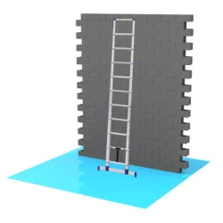 Echelle telescopique x-tenso 2 simple long 3.8m - hauteur acces 4.70m