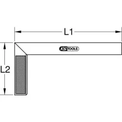 Equerre droite et d'onglet. l.300 mm