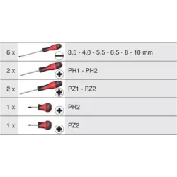 Jeu de 12 tournevis ultimate®