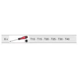Jeu de 6 tournevis ultimate®. torx®