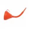 Entonnoir plastique ø160 orange avec tube flexible 30cm bec rigide
