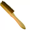 Brosse manche bois 295x145x25 fil 0.30 acier lait