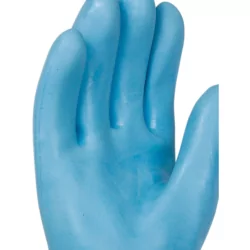 Gant latex bleu tout enduit sans coton Interlock pqt de 10 long.300mm