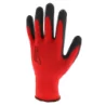 Gant rouge paume en latex support polyester pqt de 10 Singer
