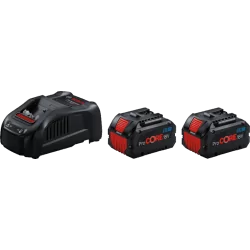 Kit de depart batterie procore18v 2x5.5ah + chargeur gal 18 80 cv Bosch