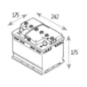 Batterie- attractiv n°10 12 v - 60 ah -530 a -242x175x17