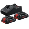 Pack chargeur gal 18v-40+2 batteries procore 4.0ah