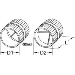 Ebavureur pour tubes ø3/6-42mm