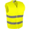 Gilet haute visibilité jaune fermeture auto-agripante 2 bandes Singer