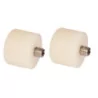 Jeu de deux embouts plastique pour maillet à tête 35 mm