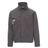 Veste non rembourrée fermeture frontale 100% coton gris fumée