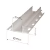 Joint creux pvc larg 20 mm ht 10 mm. lg de 2m50