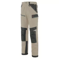 Pantalon de travail Spanner Beige / Gris Charcoal
