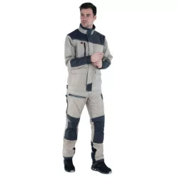 Pantalon de travail Spanner Beige / Gris Charcoal