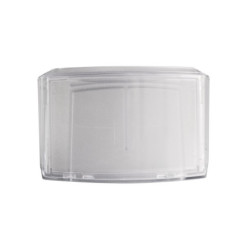 Porte badge adhesif pour casque de chantier