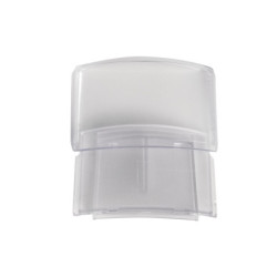 Porte badge adhesif pour casque de chantier