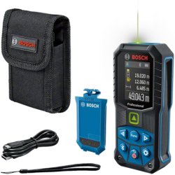 Télemètre Laser GLM50-27 CG+ BA 3.7v 1.0ah à point vert Bosch