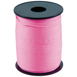 Cordeau polypro tresse fluo rose 200m fil 1.5mm