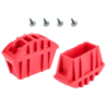 Sabot pour marchepied master pro - jeu de 2 rouge