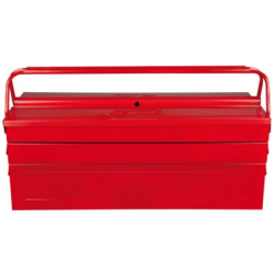Caisse à outils métallique. 5 compartiments. l.420 mm