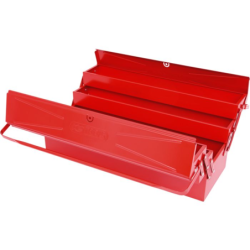 Caisse à outils métallique. 5 compartiments. l.420 mm