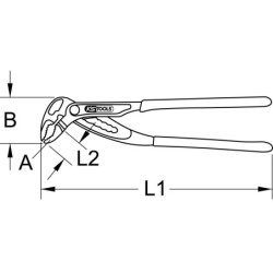 Pince multiprises gainée à verrouillage KS Tools