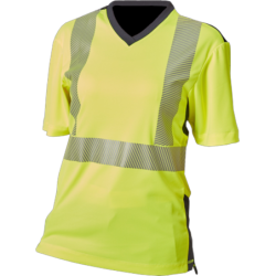 Tee-shirt Haute Visibilité manches courte col V jaune taille
