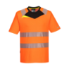 Tee-shirt Haute Visibilité manches courte 100% polyester orange Taille