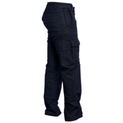 Pantalon de travail Jean Tomas Brut Bleu denim stretch taille