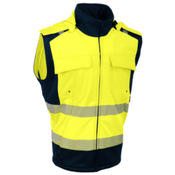 Veste Softshell de signalisation Doublépolaire 2 x 1 jaune taille