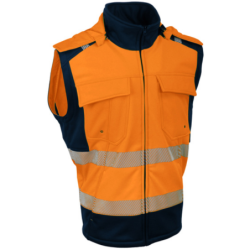 Veste Softshell de signalisation Doublépolaire 2 x 1 orange taille