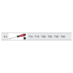Jeu de 6 tournevis ultimate®. torx®