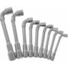 Clés à pipe débouchées 6 pans/6 pans de 8 à 19mm - boîte carton de 9 pcs Drakkar