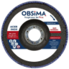 Disque à lamelles zirconium Obsima 125x22.3mm Grain 80 bombé